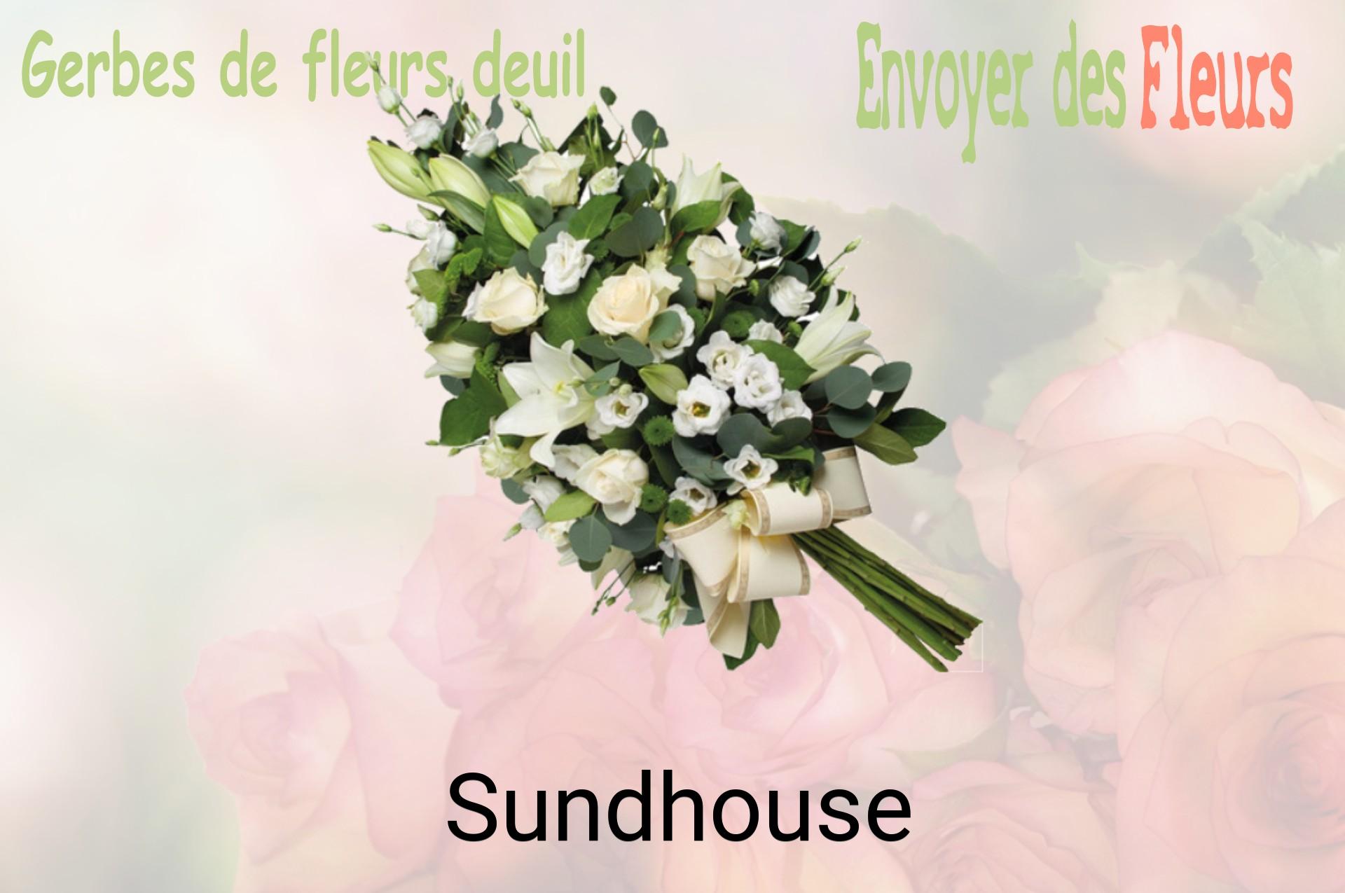 Gerbe de fleurs de deuil livrée à Sundhouse